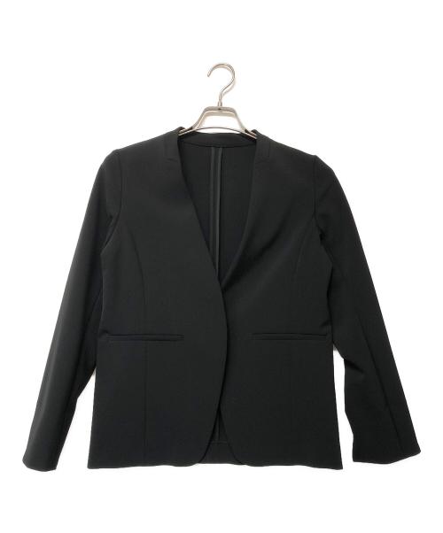 SOEJU（ソージュ）SOEJU (ソージュ) ストレッチファインノーカラージャケット ブラック サイズ:SIZE Mの古着・服飾アイテム