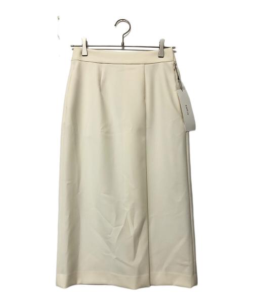 SOEJU（ソージュ）SOEJU (ソージュ) ストレッチファインロングタイトスカート オフホワイト サイズ:SIZE Mの古着・服飾アイテム