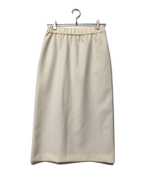 SOEJU（ソージュ）SOEJU (ソージュ) ストレッチファインロングタイトスカート オフホワイト サイズ:SIZE Mの古着・服飾アイテム