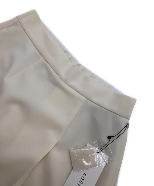 SOEJU（ソージュ）SOEJU (ソージュ) ストレッチファインロングタイトスカート オフホワイト サイズ:SIZE Mの古着・服飾アイテム