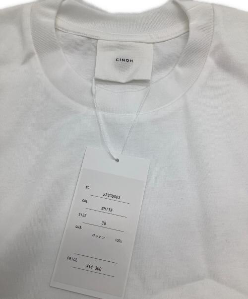 CINOH（チノ）CINOH (チノ) 半袖Tシャツ ホワイト サイズ:SIZE 38 未使用品の古着・服飾アイテム