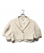 CLANEクラネ）の古着「ランタンスリーブテーラードジャケット」｜ベージュ
