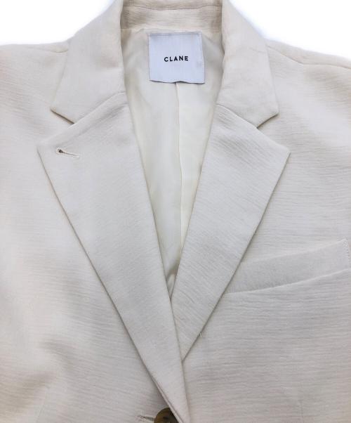 CLANE（クラネ）CLANE (クラネ) ランタンスリーブテーラードジャケット ベージュ サイズ:2の古着・服飾アイテム
