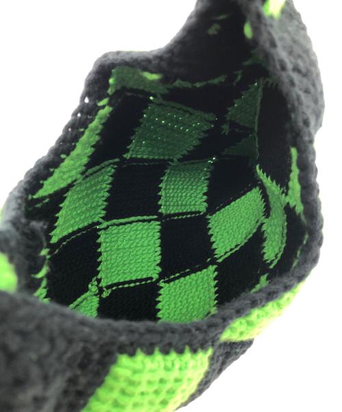 MARNI（マルニ）MARNI (マルニ) ニットバッグ グリーン×ブラックの古着・服飾アイテム