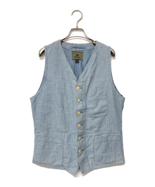 NIGEL CABOURN（ナイジェルケーボン）NIGEL CABOURN (ナイジェルケーボン) ベスト ブルー サイズ:SIZE 48の古着・服飾アイテム