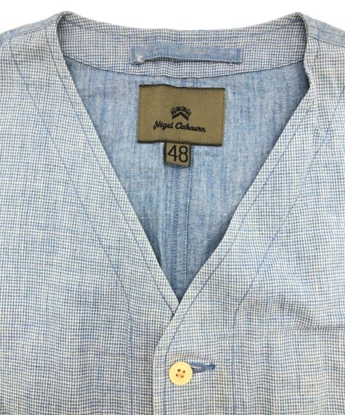 NIGEL CABOURN（ナイジェルケーボン）NIGEL CABOURN (ナイジェルケーボン) ベスト ブルー サイズ:SIZE 48の古着・服飾アイテム