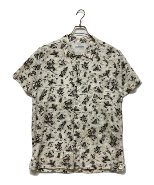 Columbia（コロンビア）Columbia (コロンビア) トローラーズベスト ショートスリーブ シャツ ブラック×ベージュ サイズ:SIZE Mの古着・服飾アイテム