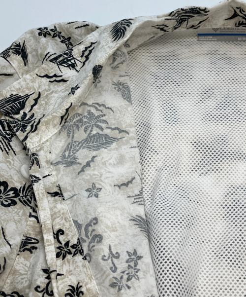 Columbia（コロンビア）Columbia (コロンビア) トローラーズベスト ショートスリーブ シャツ ブラック×ベージュ サイズ:SIZE Mの古着・服飾アイテム