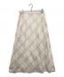 BURBERRY LONDON (バーバリーロンドン) チェックスカート ホワイト×ベージュ サイズ:13：4000円