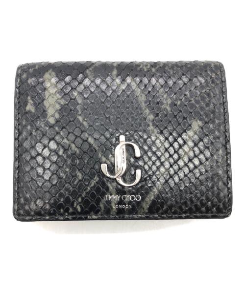 JIMMY CHOO（ジミーチュウ）JIMMY CHOO (ジミーチュウ) カードケース ブラック×グレーの古着・服飾アイテム
