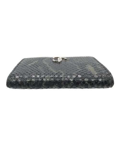 JIMMY CHOO（ジミーチュウ）JIMMY CHOO (ジミーチュウ) カードケース ブラック×グレーの古着・服飾アイテム