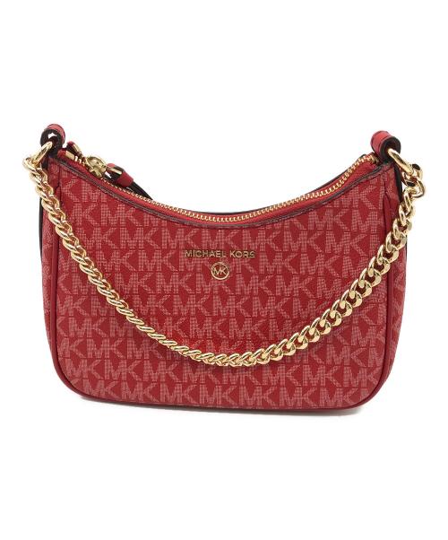 MICHAEL KORS（マイケル・コース）MICHAEL KORS (マイケルコース) チェーンハンドルバッグ レッドの古着・服飾アイテム