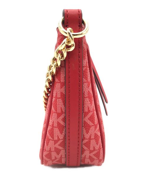 MICHAEL KORS（マイケル・コース）MICHAEL KORS (マイケルコース) チェーンハンドルバッグ レッドの古着・服飾アイテム