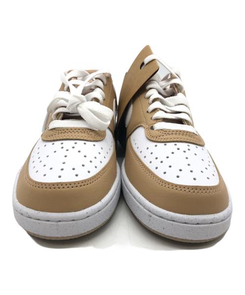 NIKE（ナイキ）NIKE (ナイキ) COURT VISION LO NN ホワイト×ブラウン サイズ:23 未使用品の古着・服飾アイテム