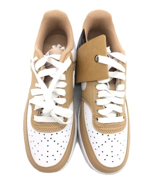 NIKE（ナイキ）NIKE (ナイキ) COURT VISION LO NN ホワイト×ブラウン サイズ:23 未使用品の古着・服飾アイテム