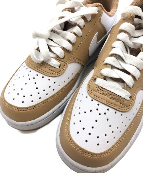 NIKE（ナイキ）NIKE (ナイキ) COURT VISION LO NN ホワイト×ブラウン サイズ:23 未使用品の古着・服飾アイテム