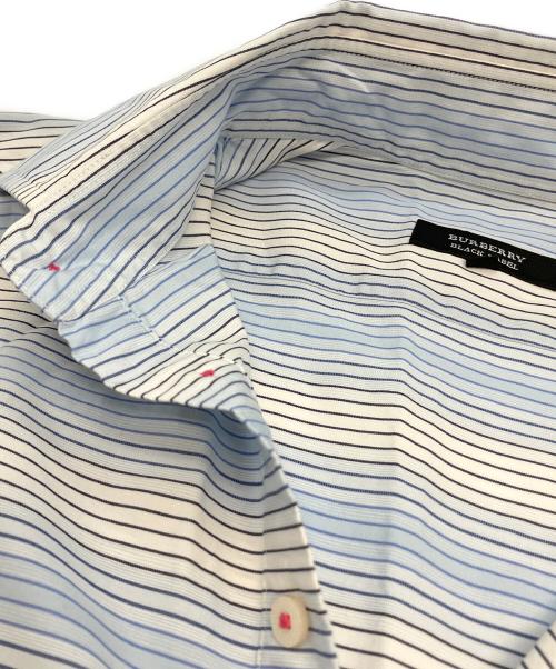 BURBERRY BLACK LABEL（バーバリーブラックレーベル）BURBERRY BLACK LABEL (バーバリーブラックレーベル) ポロシャツ ブルー×ホワイト サイズ:2の古着・服飾アイテム