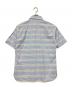 BURBERRY BLACK LABEL (バーバリーブラックレーベル) ポロシャツ ブルー×ホワイト サイズ:2：4000円
