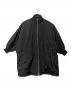 BEARDSLEYビアズリー）の古着「中綿BIGポンチョコート」｜ブラック