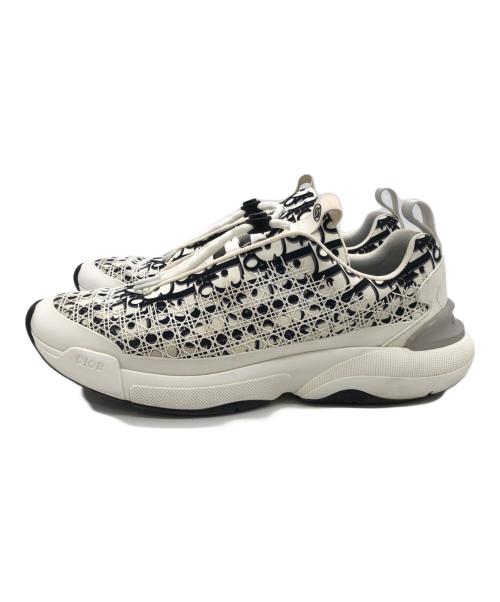 Christian Dior（クリスチャン ディオール）Christian Dior (クリスチャン ディオール) B24オブリークスニーカー ホワイト×ブラック サイズ:SIZE44の古着・服飾アイテム