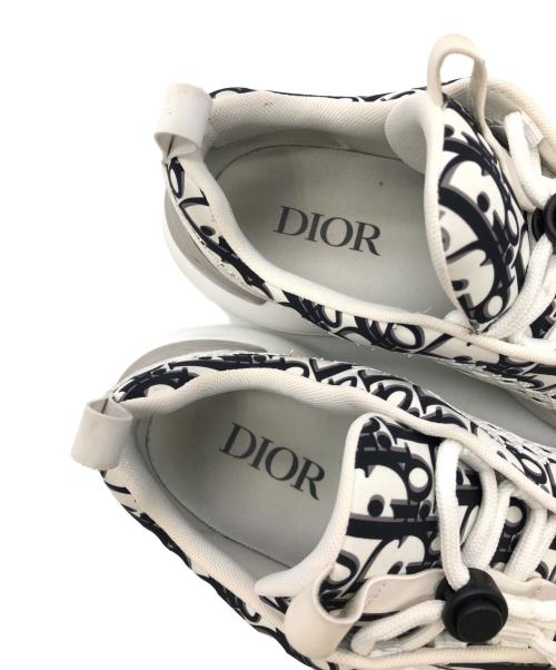 Christian Dior（クリスチャン ディオール）Christian Dior (クリスチャン ディオール) B24オブリークスニーカー ホワイト×ブラック サイズ:SIZE44の古着・服飾アイテム