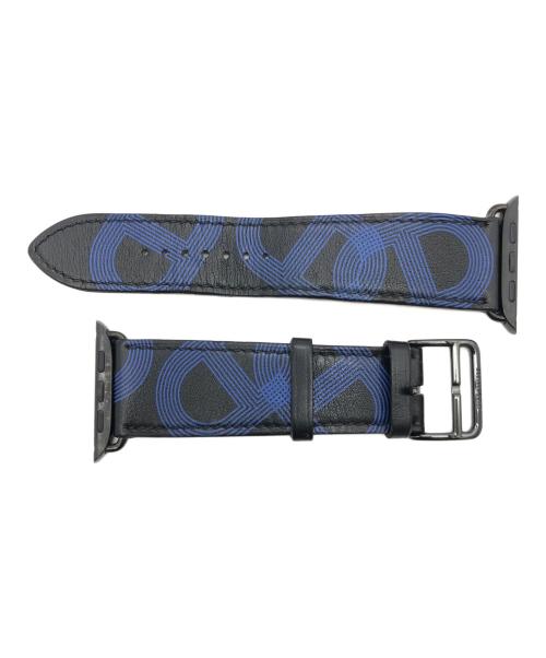 HERMES（エルメス）HERMES (エルメス) サーキットH　アップルウォッチバンド ブルー×ブラックの古着・服飾アイテム