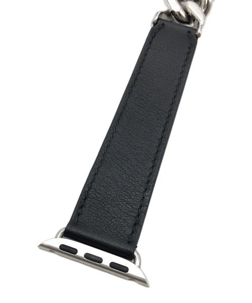 HERMES（エルメス）HERMES (エルメス) グルメットメタル・ドゥブルトゥール　アップルウォッチバンド ネイビーの古着・服飾アイテム