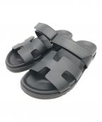 HERMESエルメス）の古着「シプレ　サンダル」｜ブラック