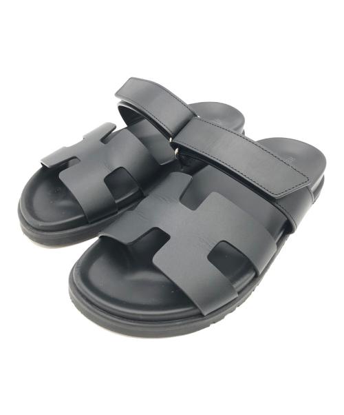 HERMES（エルメス）HERMES (エルメス) シプレ　サンダル ブラック サイズ:37.5の古着・服飾アイテム