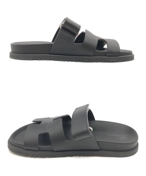 HERMES（エルメス）HERMES (エルメス) シプレ　サンダル ブラック サイズ:37.5の古着・服飾アイテム