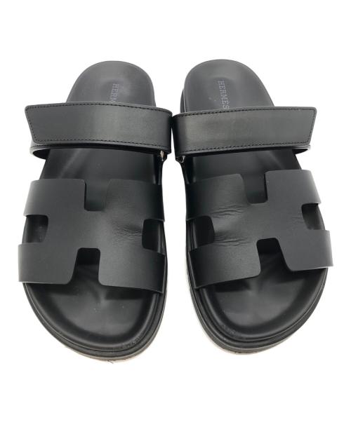 HERMES（エルメス）HERMES (エルメス) シプレ　サンダル ブラック サイズ:37.5の古着・服飾アイテム