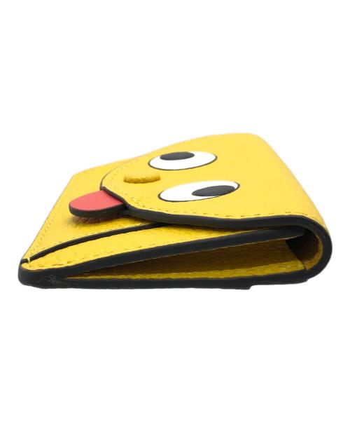 ANYA HINDMARCH（アニヤ・ハインドマーチ）ANYA HINDMARCH (アニヤハインドマーチ) ZANY　コインケース イエローの古着・服飾アイテム