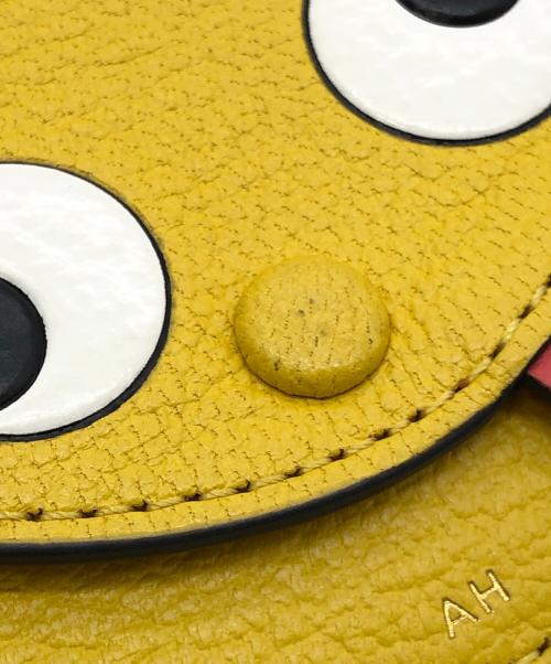 ANYA HINDMARCH（アニヤ・ハインドマーチ）ANYA HINDMARCH (アニヤハインドマーチ) ZANY　コインケース イエローの古着・服飾アイテム