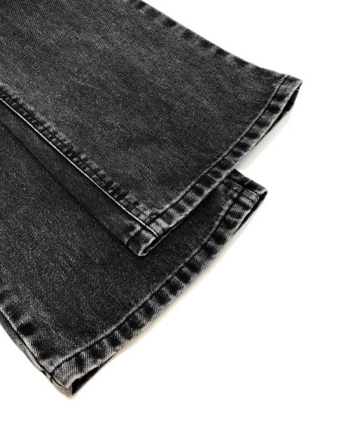 MIU MIU（ミュウミュウ）MIU MIU (ミュウミュウ) デニムパンツ ブラック サイズ:SIZE 61cm (W24)の古着・服飾アイテム