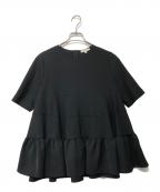 YORIヨリ）の古着「ティアードブラウス」｜ブラック