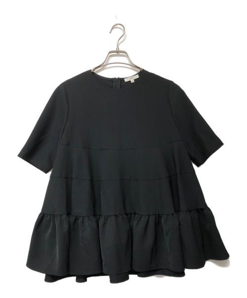YORI（ヨリ）yori (ヨリ) ティアードブラウス ブラック サイズ:38の古着・服飾アイテム
