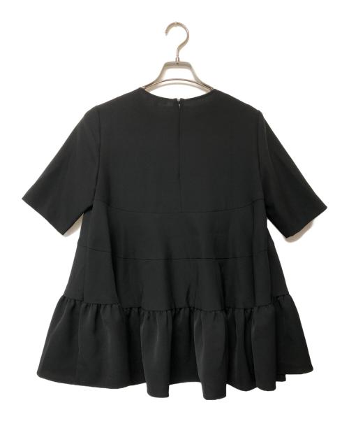 YORI（ヨリ）yori (ヨリ) ティアードブラウス ブラック サイズ:38の古着・服飾アイテム