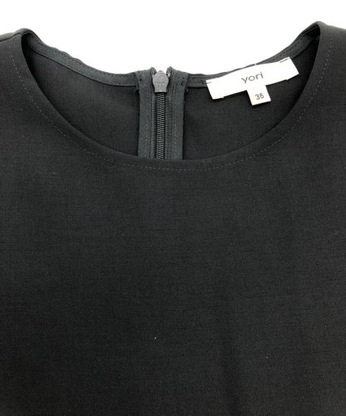 YORI（ヨリ）yori (ヨリ) ティアードブラウス ブラック サイズ:38の古着・服飾アイテム