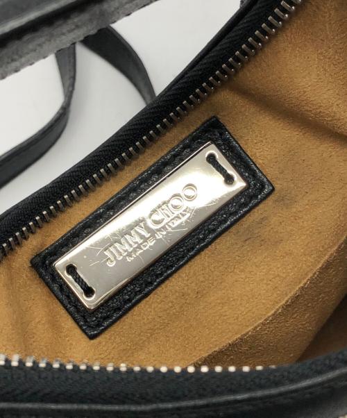 JIMMY CHOO（ジミーチュウ）JIMMY CHOO (ジミーチュウ) ショルダーバッグ ブラック×シルバーカラーの古着・服飾アイテム