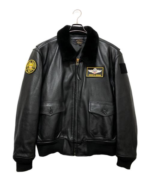 ノーブランド（ノーブランド）ノーブランド (ノーブランド) G-1フライトジャケット ブラック サイズ:SIZE XLの古着・服飾アイテム