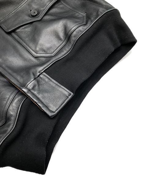 ノーブランド（ノーブランド）ノーブランド (ノーブランド) G-1フライトジャケット ブラック サイズ:SIZE XLの古着・服飾アイテム