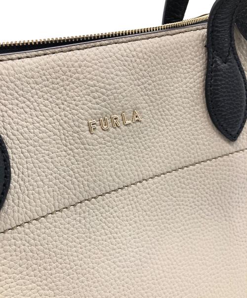 FURLA（フルラ）FURLA (フルラ) 2WAYバッグ グレー×ブラックの古着・服飾アイテム