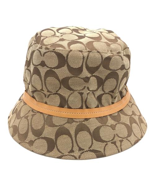 COACH（コーチ）COACH (コーチ) シグネチャーバケットハット ベージュの古着・服飾アイテム