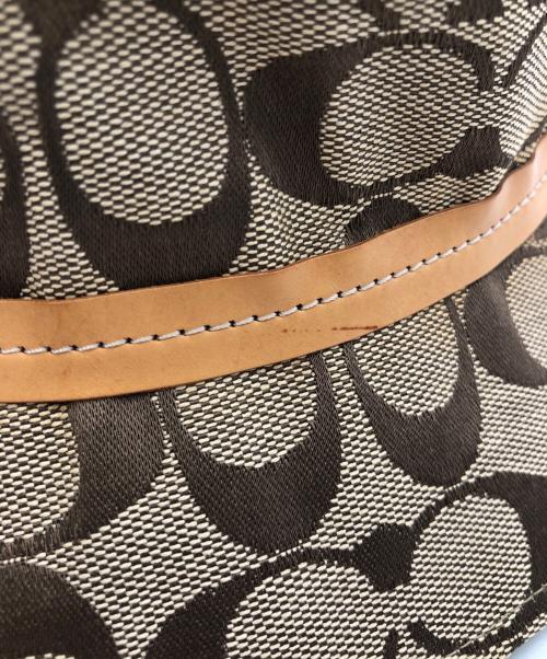 COACH（コーチ）COACH (コーチ) シグネチャーバケットハット ベージュの古着・服飾アイテム