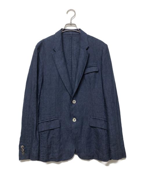 TAKEO KIKUCHI（タケオキクチ）TAKEO KIKUCHI (タケオキクチ) リネンジャケット ブルー サイズ:SIZE Lの古着・服飾アイテム