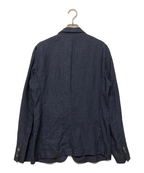 TAKEO KIKUCHI（タケオキクチ）TAKEO KIKUCHI (タケオキクチ) リネンジャケット ブルー サイズ:SIZE Lの古着・服飾アイテム
