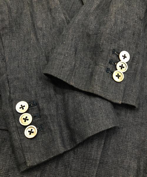 TAKEO KIKUCHI（タケオキクチ）TAKEO KIKUCHI (タケオキクチ) リネンジャケット ブルー サイズ:SIZE Lの古着・服飾アイテム
