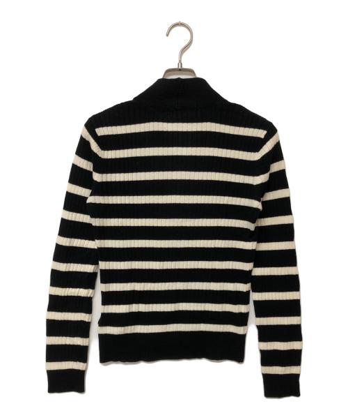 LAUREN RALPH LAUREN（ローレンラルフローレン）LAUREN RALPH LAUREN (ローレンラルフローレン) 厚手ニット ブラック×ホワイト サイズ:XSの古着・服飾アイテム