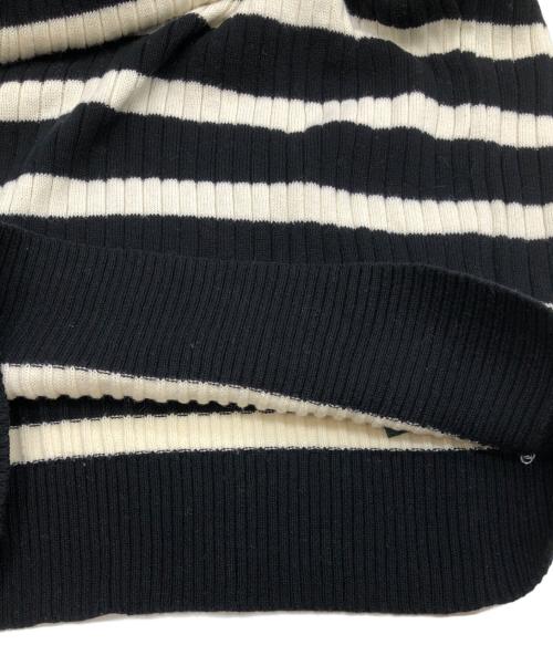 LAUREN RALPH LAUREN（ローレンラルフローレン）LAUREN RALPH LAUREN (ローレンラルフローレン) 厚手ニット ブラック×ホワイト サイズ:XSの古着・服飾アイテム