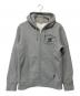 AVIREX（アヴィレックス）の古着「裏起毛ジップパーカー」｜グレー